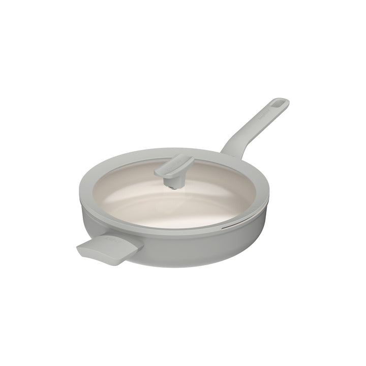 BergHOFF 26cm Covered Sauté Pan - Balance Moonmist with Glass Lid & Ceramic Non-Stick, Induction Safe