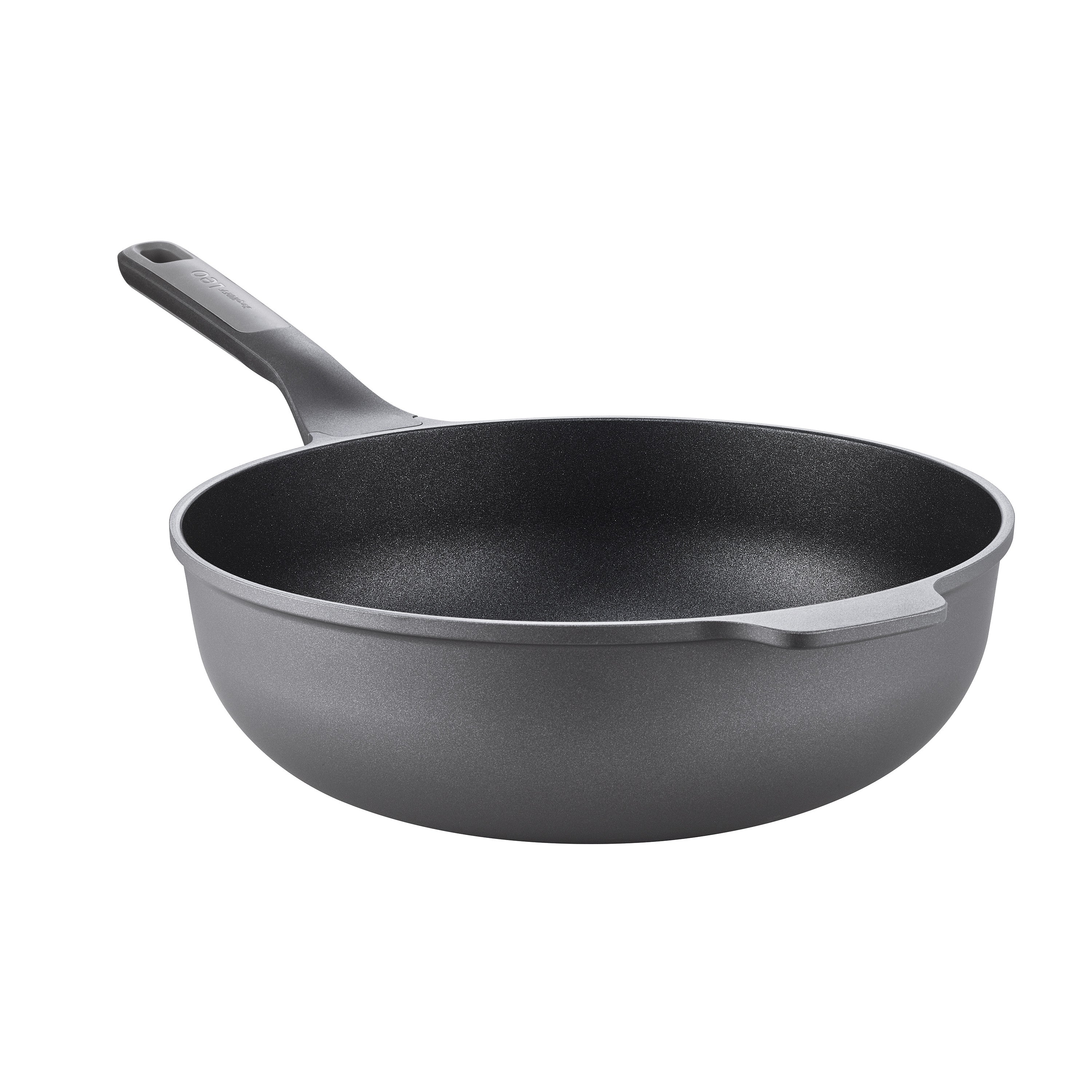 BergHOFF 30cm Wok - Stone+ Series Cast Aluminium with CeraGreen Coating and Soft-Touch Handle