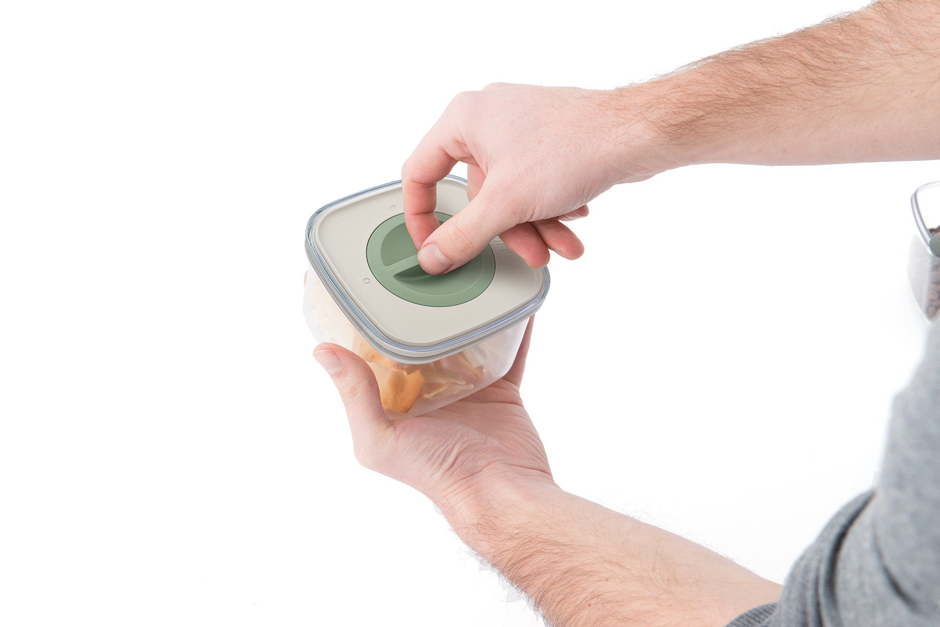 BergHOFF 5-Piece Smart Seal Food Container Set - 2x 0.4L, 2x 1L, 1x 1.6L Stackable Boxes