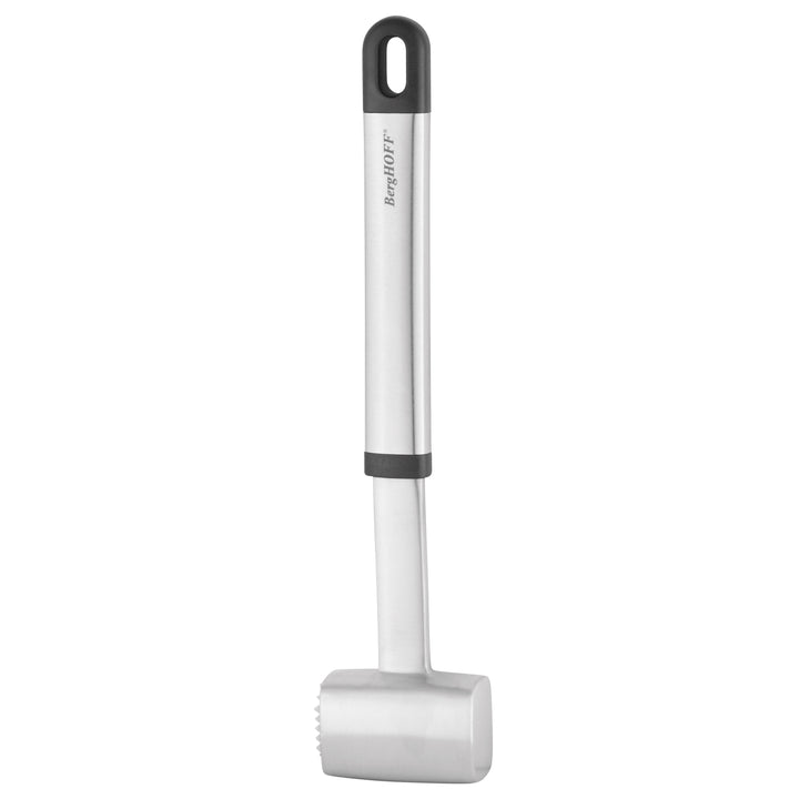BergHOFF Meat Hammer - Dual-Sided Stainless Steel Tenderizer with Comfortable Grip