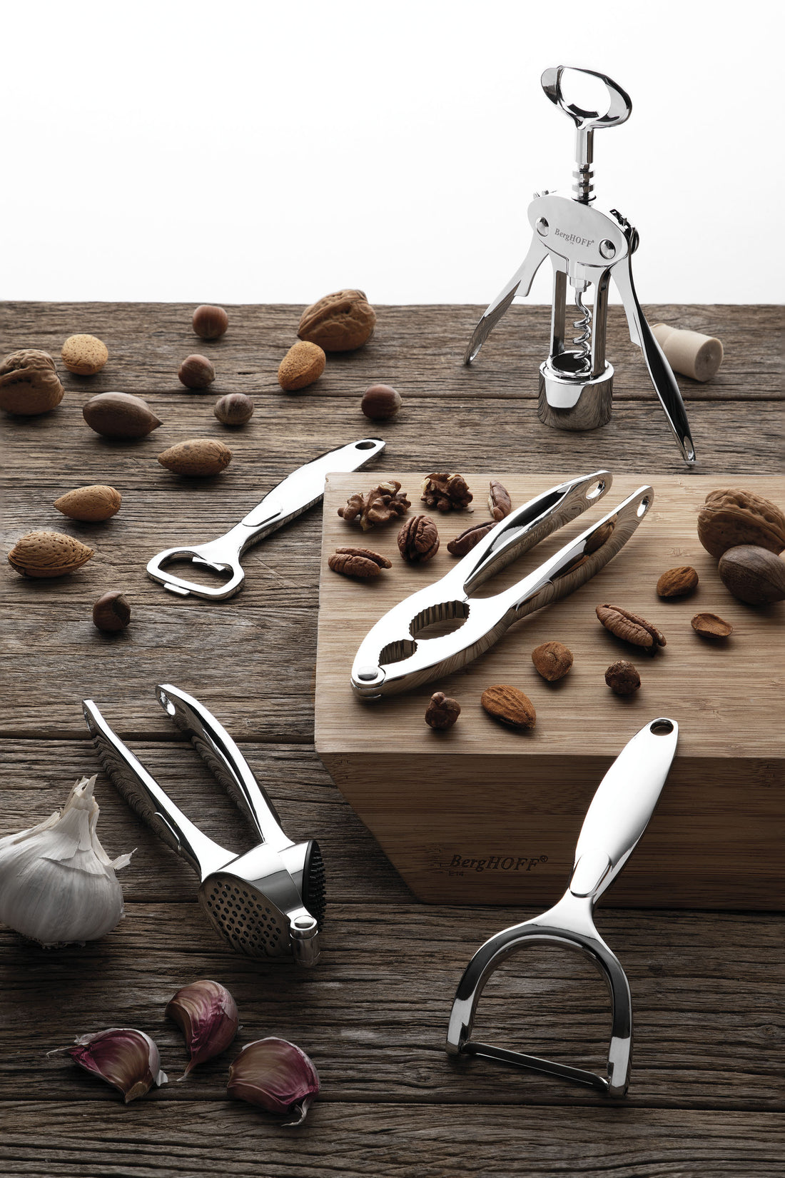 BergHOFF Corkscrew - Zinc Alloy Wing Corkscrew with Minimal Force Mechanism