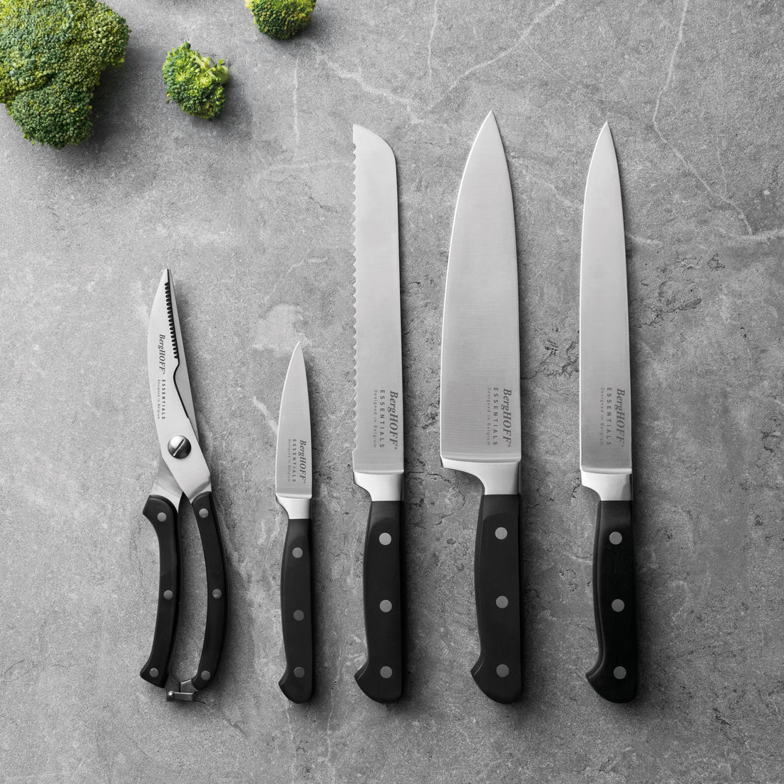 BergHOFF 20cm Chef's Knife – Solid Series Forged Stainless Steel with Full Tang Handle