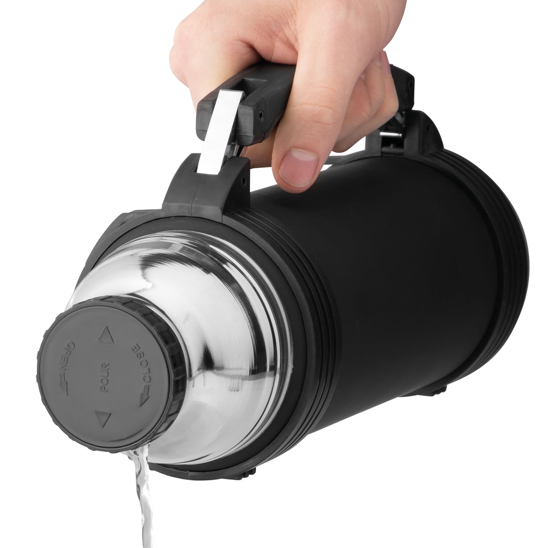 BergHOFF 1L Thermal Flask – Stainless Steel with Vacuum Insulation &amp; Twist-and-Pour Stopper
