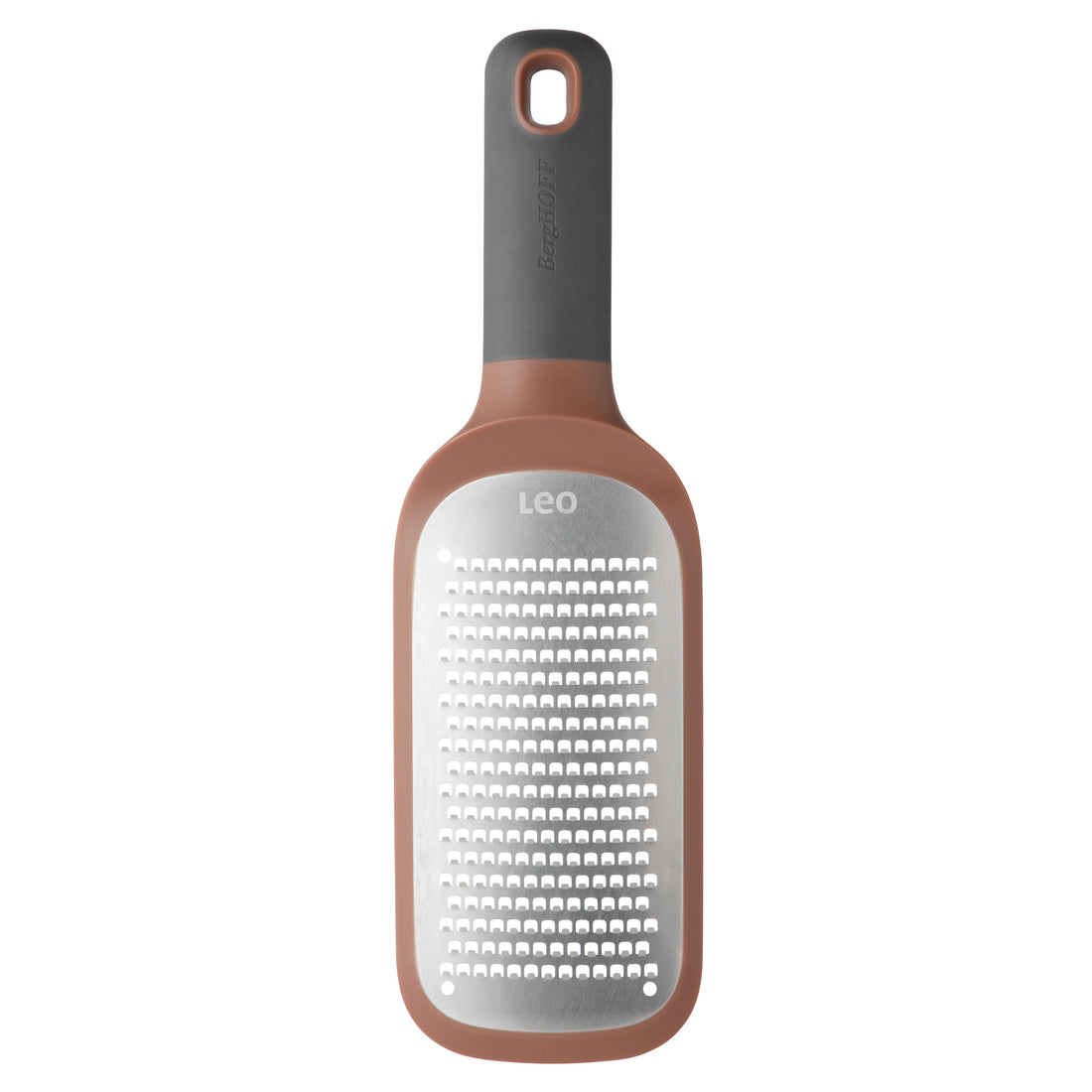 BergHOFF Coarse Paddle Grater - Ergonomic Handle, Ultra-Sharp Blade and Bowl Notches for Cheese, Veggies and More