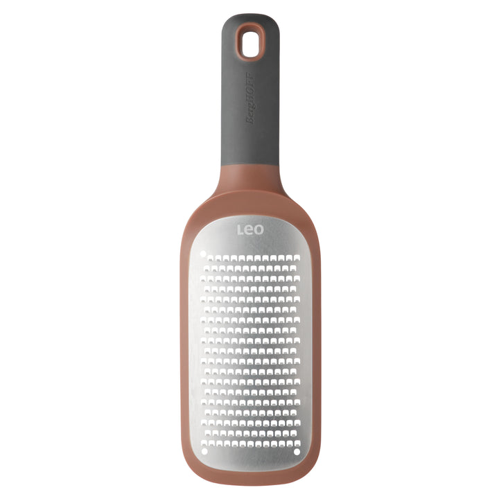 BergHOFF Coarse Paddle Grater - Ergonomic Handle, Ultra-Sharp Blade and Bowl Notches for Cheese, Veggies and More