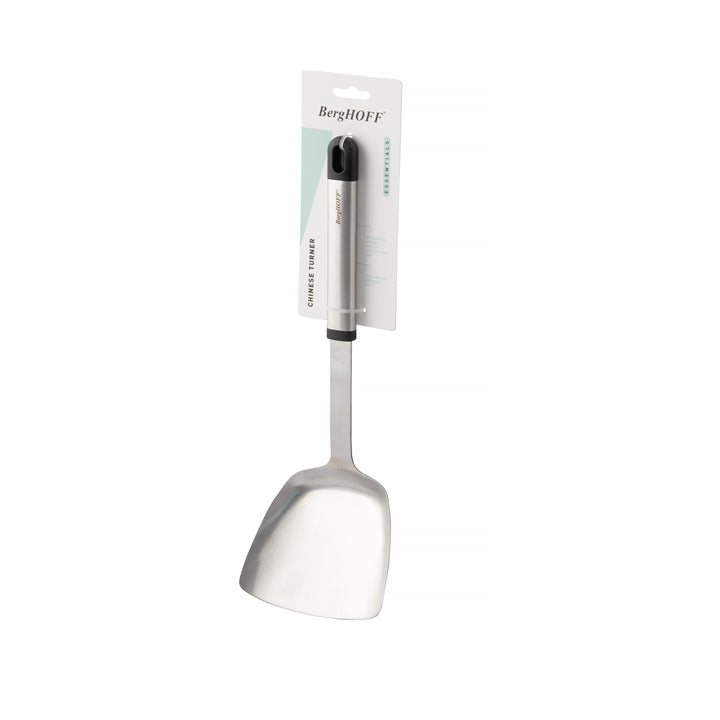 BergHOFF Chinese Turner - Stainless Steel Wok Spatula with Long Handle and Mirror Finish