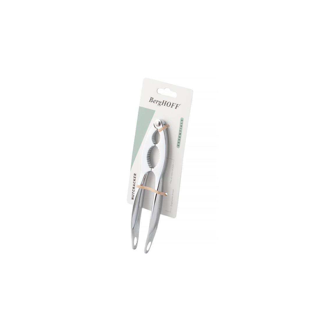 BergHOFF Nut Cracker - Zinc Alloy with Dual-Size Grooved Grips for Easy Shelling