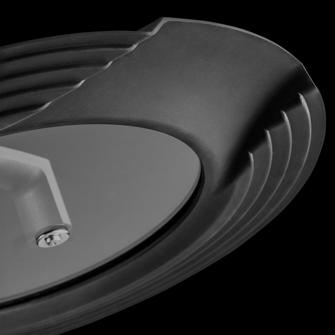 BergHOFF 3-Piece Frying Pan Set - Non-Stick Uqonic Downdraft Pans with Universal Silicone Glass Lid