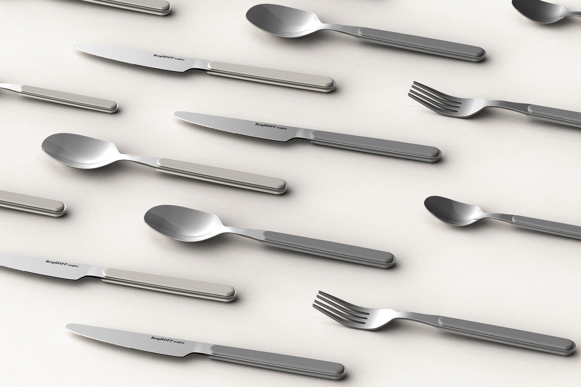 BergHOFF 30-Piece Flatware Set - Essence Collection by Ralph Kramer, Stainless Steel Cutlery