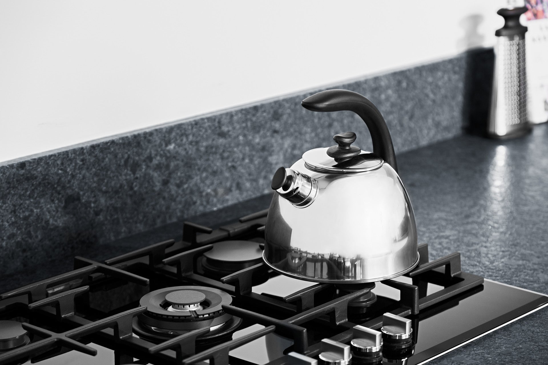 BergHOFF Whistling Kettle Lucia 2.5L - Stainless Steel with Soft-Touch Handle for All Stovetops