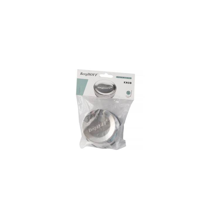 BergHOFF Stainless Steel Replacement Knob with Washer - Durable 18/10 Lid Handle with Mirror Finish
