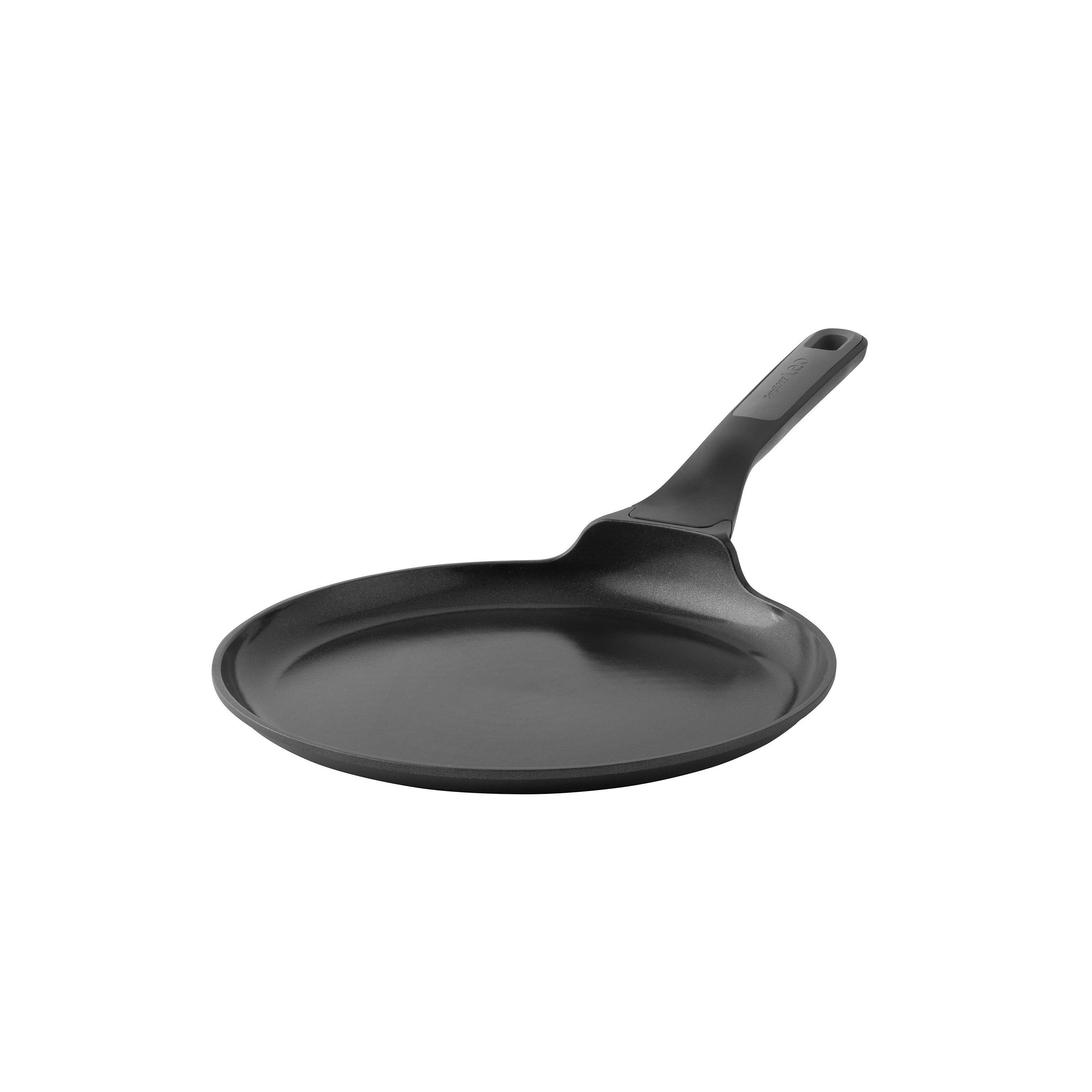 BergHOFF 25cm Pancake Pan - Stone+ Series with Low Edge and CeraGreen Coating for Easy Flipping