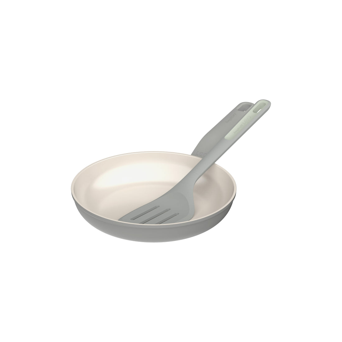 BergHOFF 24cm Frying Pan + Turner – Balance Moonmist with Silicone Turner &amp; Recycled Plastic Handle