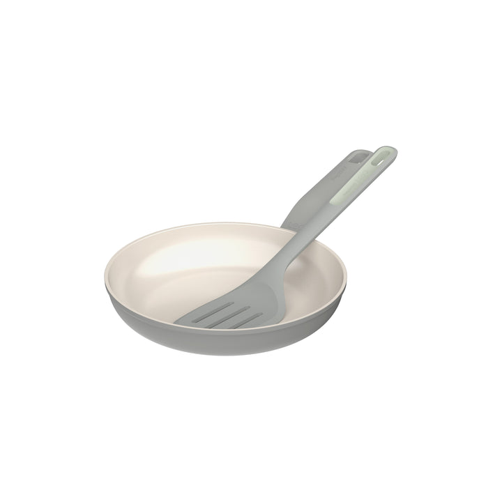 BergHOFF 24cm Frying Pan + Turner – Balance Moonmist with Silicone Turner &amp; Recycled Plastic Handle