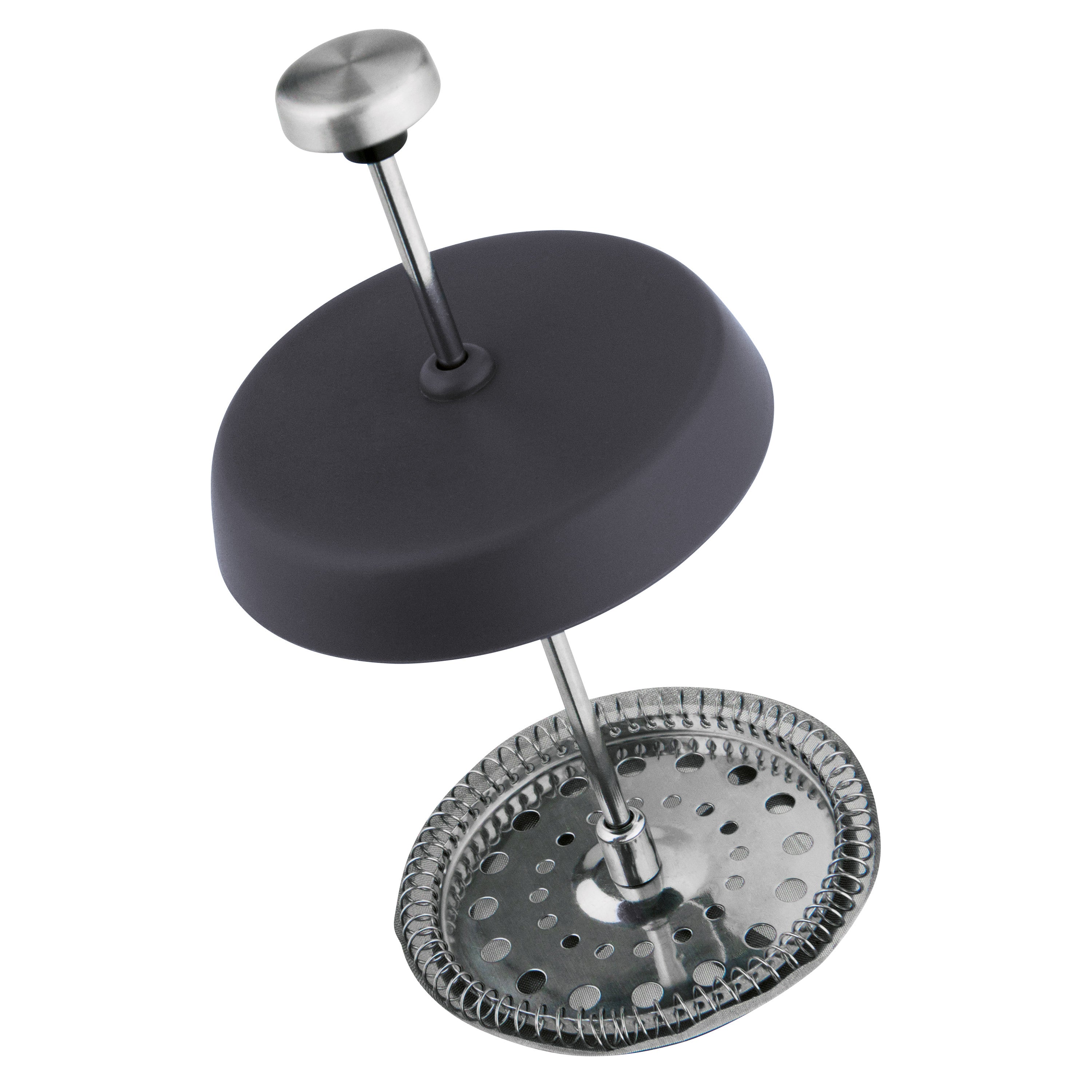 BergHOFF French Press 0.35L - Stainless Steel Frame with Heat-Resistant Glass for Coffee and Tea